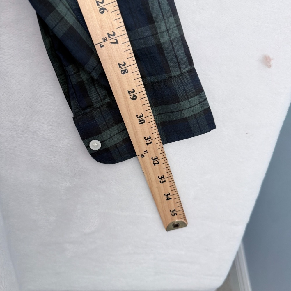 Faherty The Movement Shirt Mens L Green Plaid Performance Stretch Button Up - Picture 7 of 8